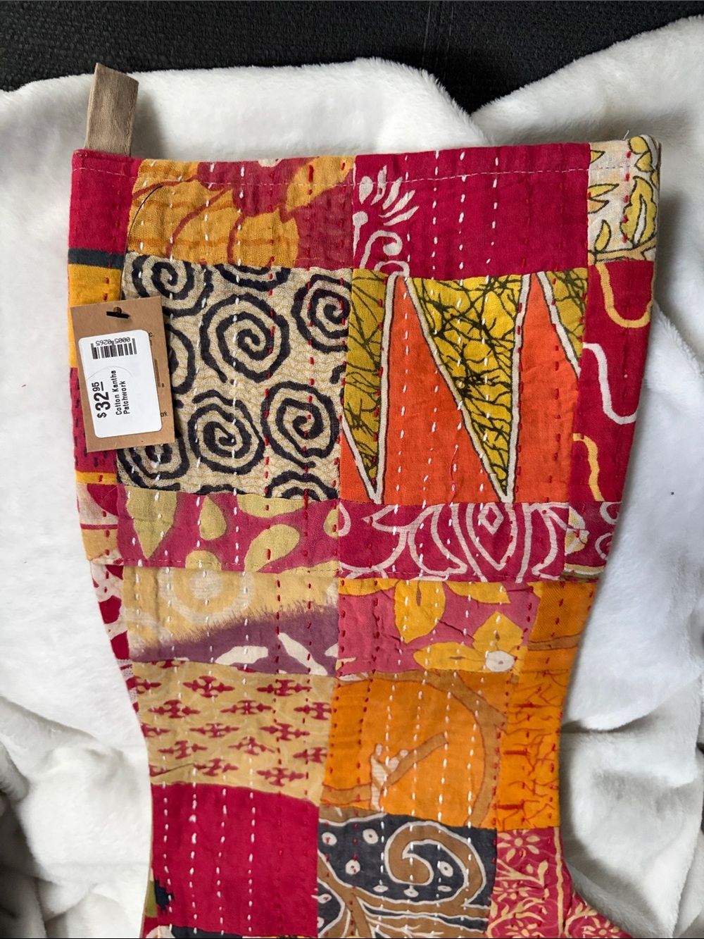 Patchwork Quilted Stocking - Picture 2 of 5